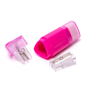 Bằng Sáng Chế Kid Bé An Toàn Biểu Tượng Tùy Chỉnh Màu Hồng Màu Xanh Son Môi Màu Đỏ Mn Ps Nhựa Tẩy Đính Kèm Mài Bút Chì Và Tẩy - Product Image 3