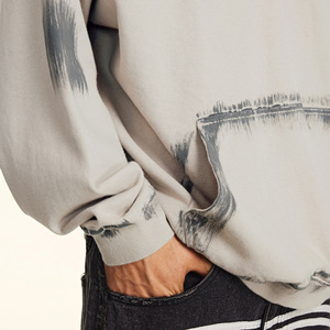 High Quality 100% Cotton Unlined Hoodie Spring Thick Warm Waterproof Windproof <b>Pullover</b> Oversized Hooded Sweatshirt - Product Image 3