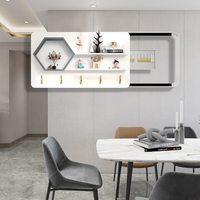 Couvercle coulissant pour panneau électrique, étagères murales flottantes modulaires, convertibles, scandinaves, multifonctionnelles, avec crochets extensibles pour salon