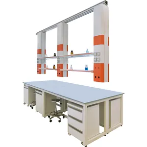Профессиональная поставка лабораторная мебель химическая лабораторная скамья настенная скамья для различных лабораторий