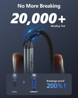 Tendance 2m 1m 240w 100w Câble Usb 3.2 48v 5a Usb c vers Usb c Câble de charge super rapide Câbles de données pour téléphones I 15 vers Android PC