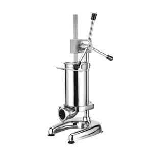 Machine de remplissage de saucisses modèle manuel capacité 2L nouvelle machine à saucisses artisanale farce de saucisses en acier inoxydable avec 4 entonnoirs - Product Image 6