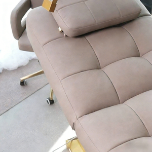 Camilla de Masaje Eléctrica de Lujo con Base de Acero Inoxidable Dorado y Control de Pedal, Cama de Belleza Facial con 3 Motores, en Oferta - Product Image 3