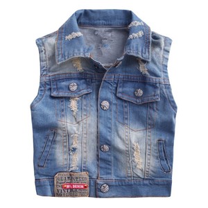 Groothandel Kinderkleding. Ruche Raglan Denim Patronen Kinderen Kogelvrij <span class=keywords><strong>Vest</strong></span> - Product Image 1