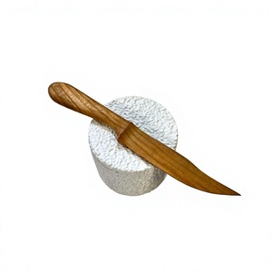 Cuchillo para Queso Ecológico de Madera, Diseño Minimalista, Pulido Espejo, Hecho a Mano, Cuchillo para Mantequilla para Bodas, Cubertería - Product Image 1