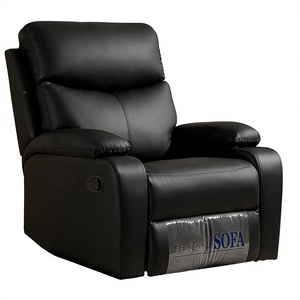 Sillón de Lujo para Sala de Estar, <span class=keywords><strong>Reclinable</strong></span> Manual, Sillón Individual de Cuero con Masaje, Sillón <span class=keywords><strong>Reclinable</strong></span> de una Plaza - Product Image 3