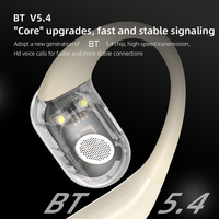 T6 Date Haute Qualité Ows Open Ear Clip Air Os Conduction Osseuse Écouteurs Étanche 5.4 Sans Fil Tws Écouteurs