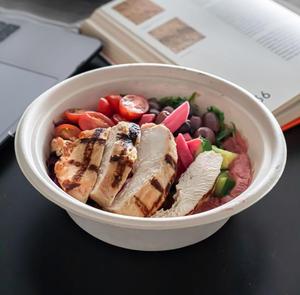 Disposable 12oz Bagasse Bowl <b>Microwave</b> Safe Heat Resistant Biodegradable Eco Friendly Food <b>Container</b> for Restaurant Catering Use - Product Image 4