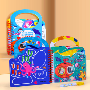 Niños personalizados agua magia pintura libros borrables <span class=keywords><strong>animales</strong></span> para colorear libros de impresión para los niños - Product Image 1