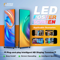 Pantalla LED Digital para Interiores, Terminal de Publicidad, Fácil Instalación, Pantalla Móvil de Fábrica, P4 3840HZ, Marca CAILIANG, 1 Año de Garantía