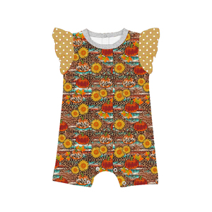 Combinaison sans manches à volants pour filles, barboteuse décontractée pour bébés et tout-petits - Product Image 4