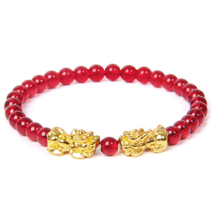 2023 haute qualité pierre naturelle laiton 18K plaqué or <span class=keywords><strong>Pixiu</strong></span> breloque Agate <span class=keywords><strong>obsidienne</strong></span> Jade <span class=keywords><strong>Feng</strong></span> <span class=keywords><strong>Shui</strong></span> perles <span class=keywords><strong>Bracelet</strong></span> élastique hommes - Product Image 5