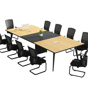 Table de réunion de bureau de haute qualité et élégante pour 10 personnes, table de conférence simple, mobilier de bureau - Product Image 1
