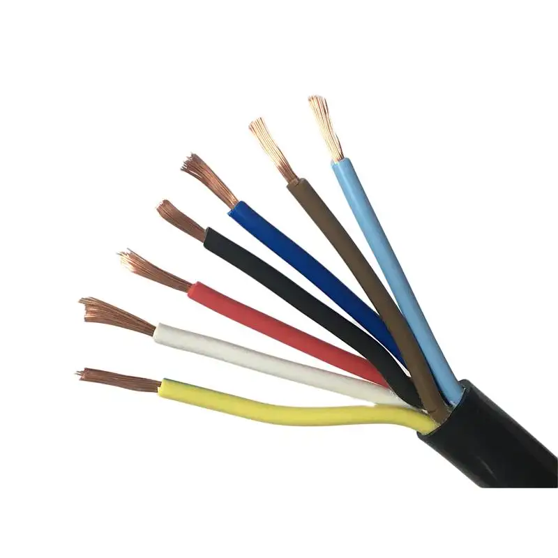 RVV-Kabel PVC-isolierter PVC-Mantel Flexibler Kupfer leiter der Klasse 5 2 3 4 5-adrige Stromkabel