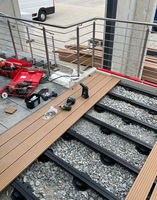 Planches de terrasse en WPC de haute qualité, sur mesure, longue durée de vie, anti-UV, pour terrasse extérieure