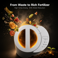 Composteur de cuisine d'intérieur pour comptoir, machine de recyclage des déchets alimentaires, électrique, sans odeur, en acier inoxydable, technologie Multigrind