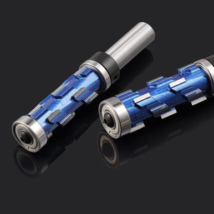 Milling Cutter 12mm 1/2" Shank Flush Trim <strong>End</strong> <strong>Mill</strong> Solid <strong>Carbide</strong> Spiral Double Bearing CNC Router Bit for Wood - Product Image 5