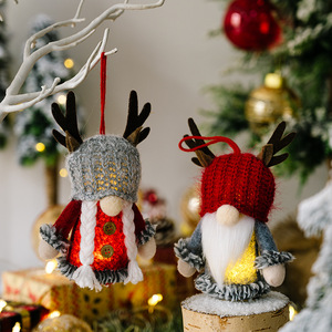 Adorno Colgante de Año Nuevo, Muñeco sin Rostro con Astas de Reno, Gnomo, Pequeñas Decoraciones Navideñas para Fiestas y Decoración Festiva - Product Image 2