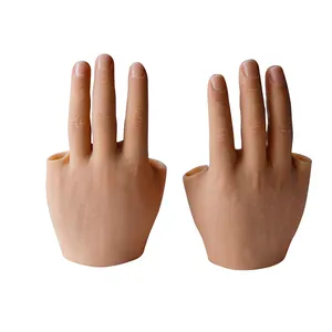 Mano protesica di simulazione degli impianti del Silicone degli arti artificiali realistici personalizzati medici con il dito