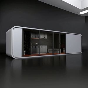Venta al por mayor de fábrica Extensible Apple Cabin House Modern Popular Garden Pod Space Module Casas de cabina prefabricadas para vivir y trabajar - Product Image 4