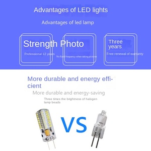 Ampoule LED mini maïs SMD3014 220V 6000K lumière du jour, culot G9, télécommande, 2400lm, plastique - Product Image 2