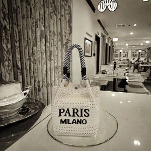 Brand Wholesale High Quantity Custom Summer Beach Strip Sun Shade Wide Brim Straw <b>Hat</b> One Shoulder Underarm Bag Set - Product Image 3
