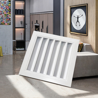 Volet d'admission d'air frais en alliage d'aluminium moderne et durable pour CVC, étanche, carré, pour extérieur, sous-sol, entrepôt, atelier