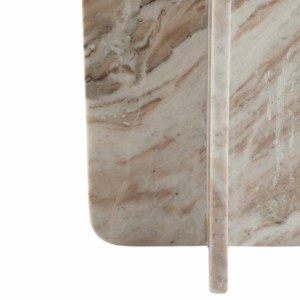 Table d'appoint en marbre avec base en dalles croisées pour la décoration du salon ou du bureau - Product Image 6