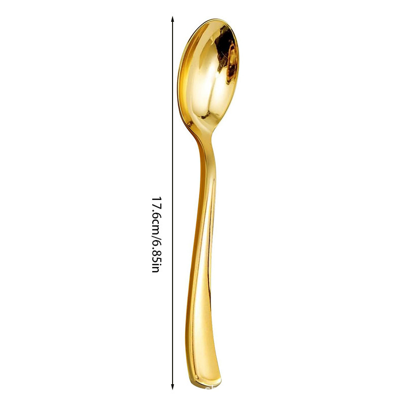 Cucchiaio dorato-176 cm-confezione da 10