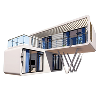 Maison modulaire intégrée en conteneur, unité de logement mobile préfabriquée, structure isolante et écoénergétique, bureau de chantier, maison