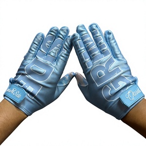 Guantes de Fútbol Americano Súper Adhesivos con Palma Personalizada, Guantes Deportivos con Palma de Camuflaje Personalizada - Product Image 1