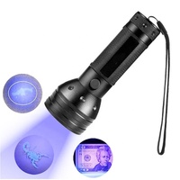EVER Lampe de poche à lumière noire Détecteur de lumière ultraviolette portable Lampe de poche UV à LED pour stylos à encre invisible Tache d'urine de chien