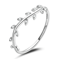 Bague en argent sterling s925, nouvelle collection de bijou en forme de feuille, sense ligne, BSR210