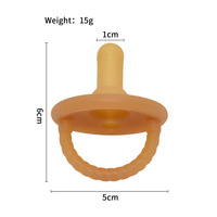 Sucette pour poupées reborn, en silicone sans BPA, avec motif amusant, incluant une chaîne de sucette pour bébés