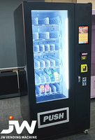 Distributeur automatique de boissons et de nourriture compact en promotion avec 36 compartiments et options de paiement multiples