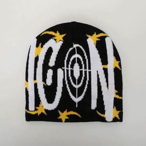 Custom Logo Unisex Acrylic Knitted Beanie <b>Hat</b> <b>Winter</b> Warmer Sports Ski Cap Skull Merino Jacquard Beanie - Product Image 4