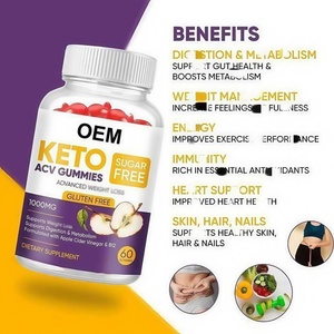 Gummies au vinaigre de <span class=keywords><strong>cidre</strong></span> de pomme Keto Cardiovascular Premium, comprimés à croquer pour la perte de poids, complément alimentaire antioxydant pour le contrôle de l'appétit - Product Image 4