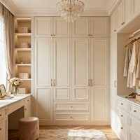 Lit double Mywill de style américain et européen, 1,8 m, finition en cuir, bois massif, design traditionnel simple, ensemble de chambre à coucher de luxe léger