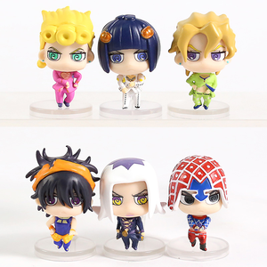 Ymj 6ชิ้น/เซ็ตอะนิเมะโจโจ้โจโจ้อิเมะเรื่องแปลกที่สุดผจญภัยมินิพีวีซีหุ่นฟิกเกอร์โจเซฟโจเอสตาร์แฟนทอมรูปลมสีทองของเล่นสะสมรูปปั้น - Product Image 2