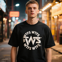 Vente en gros T-shirt 200g 100 coton T-shirt surdimensionné à manches courtes et col rond avec impression personnalisée en Chine