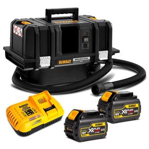 Kit d'aspirateur sans fil FlexVolt XR Li-ion 54V 6.0Ah DCV586MT2-XE, aspirateur de poussière T-Stak de classe M, outils de nettoyage, coffret rigide OEM - Product Image 1