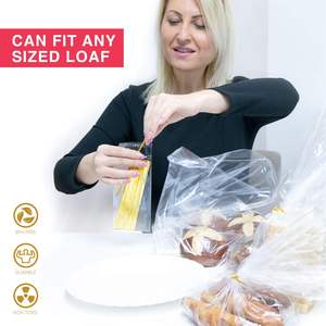 1000 sacs à pain à soufflet, 26,2*20*62 cm, 15 microns, sacs en cellophane transparent épais pour pain fait maison ou boulangerie - Product Image 4