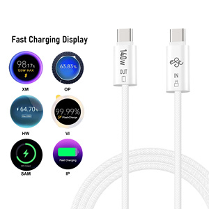 <span class=keywords><strong>Cable</strong></span> USB C a C de 140W con Protocolo PPS, <span class=keywords><strong>Cable</strong></span> Trenzado de Carga Rápida, Reconocimiento Automático de Múltiples Marcas de Teléfonos, para <span class=keywords><strong>Samsung</strong></span>, iPhone, Laptop - Product Image 6
