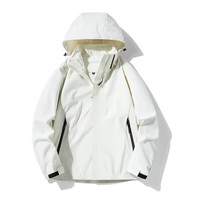 Veste d'extérieur imperméable grande taille à fermeture éclair pour homme, livraison rapide, vente en gros usine
