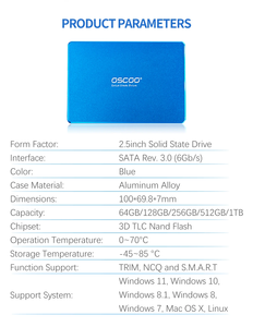 Discos rígidos SSD 120GB 240GB 1TB 2TB 4TB Disco de estado sólido interno SATA <span class=keywords><strong>3</strong></span> 2,5 polegadas 128GB 256GB 512GB SSD para laptop Desktop PC - Product Image 1