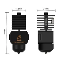 Kit Hotend Untuk Bambu Lab A1/A1 Mini Perakitan Hot End Kecepatan Tinggi 0.2/0.4/0.6/0.8mm Nosel Baja Keras Suku Cadang Printer 3D