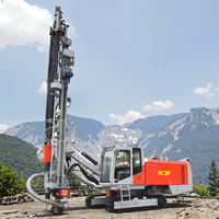 Foreuse hydraulique mobile portable B8 haute configuration pour forage de roche lourde avec moteur Cummins et rotation à engrenages de surface