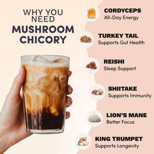 Café de Hongos Adaptógenos Directo de Fábrica - Keto Descafeinado con Raíz de Achicoria, Sabor Neutro, Empaquetado en Bolsa, MOQ Bajo y OEM - Product Image 2