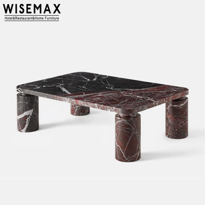 MUEBLES WISEMAX Mesa de Centro de Lujo para Sala de Estar, Estilo Moderno, Mesa de Café de Mármol Natural para Hotel, Villa, Cafetería, Hogar - Product Image 4