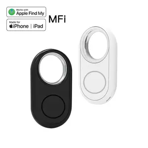 RSH MFi Find My Tag grosir GPS Tag Track Custom Logo Smart Key Finder Locator tas dompet bagasi pelacak Mini untuk Apple